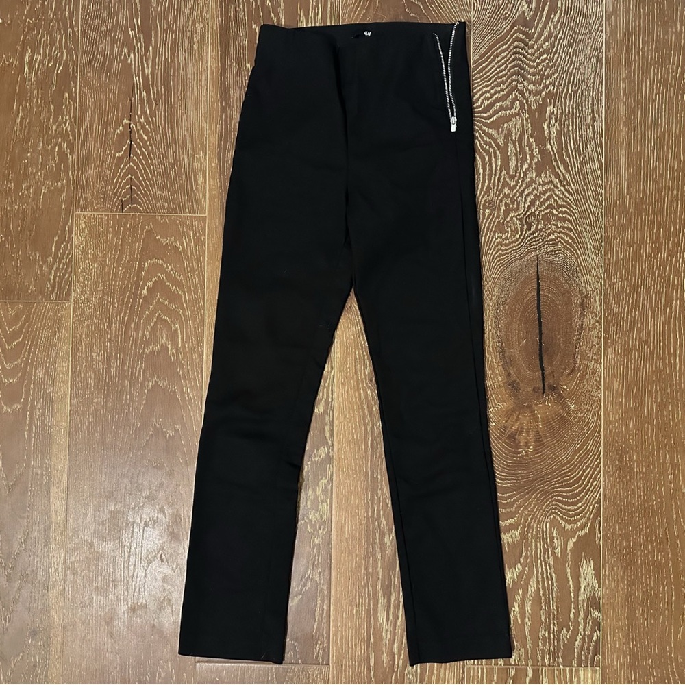H&M Elastic Band Side Zipper Work Dress Office Slack Pants